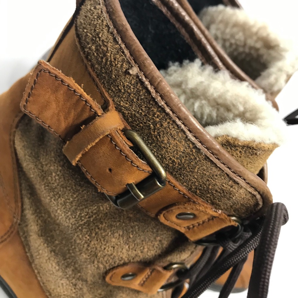UGG Australia Adirondack Waterproof Duck Boots Brown Leather Suede Shearling - Picture 13 of 16